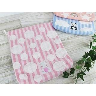 タオル美術館 タオル 名入れ 刺繍 TMOC もこもこフレンズ巾着 ギフト