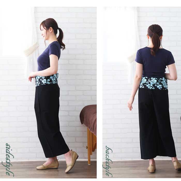 タイパンツ シックで大人なハワイアン タイパンツ メンズ レディース 柄 ハワイ エスニック フィッシャーマンパンツ サバイパンツ 男女兼用 ユニセックス 55 B15t Bk Hawai4 Men タオルとユニフォームの名入れ工房 通販 Yahoo ショッピング