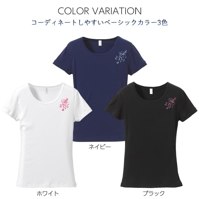 繊細なハイビスカス刺繍入り6.2オンス CVC フライス Tシャツ エステ 