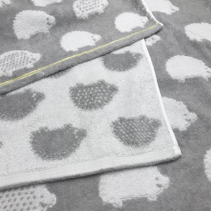 今治タオル（imabari towel） バスタオル かわいい ハリネズミ柄 3枚