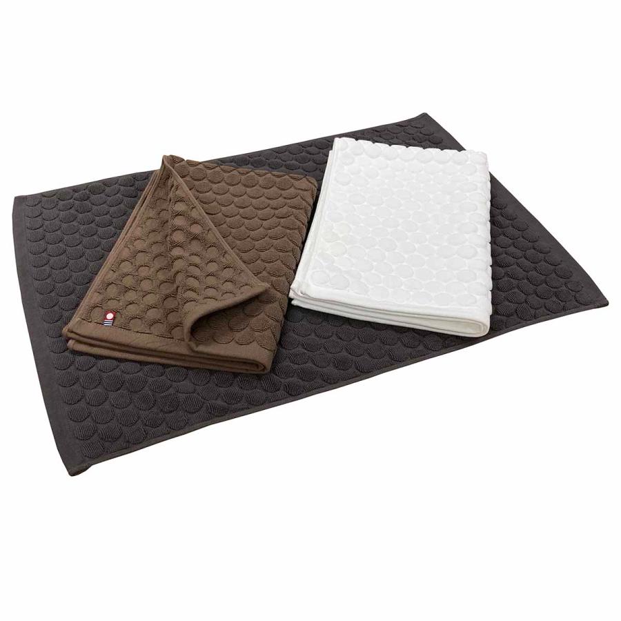 今治タオル（imabari towel） バスマット 2枚組 吸水 ドット柄