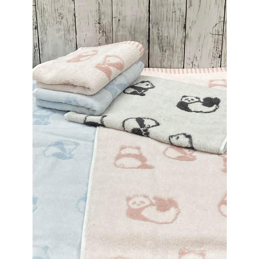 今治タオル（imabari towel） フェイスタオル 2枚 パンダ柄 約34x80cm