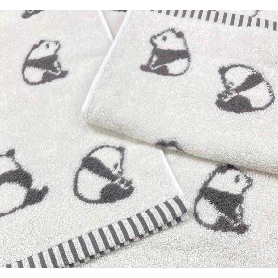 今治タオル（imabari towel） フェイスタオル 2枚 パンダ柄 約34x80cm