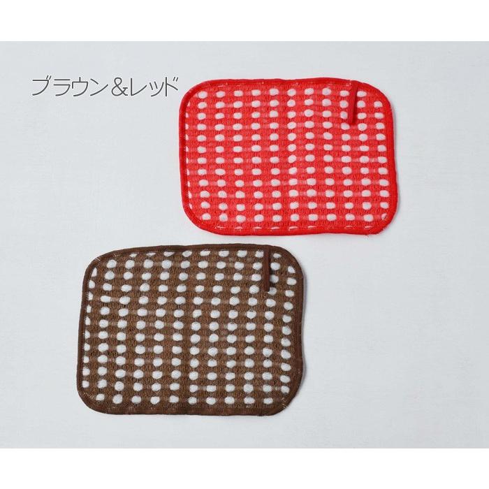 泡だち クロススポンジ 2枚組×2セット 日本製 ポコポコ毛糸の