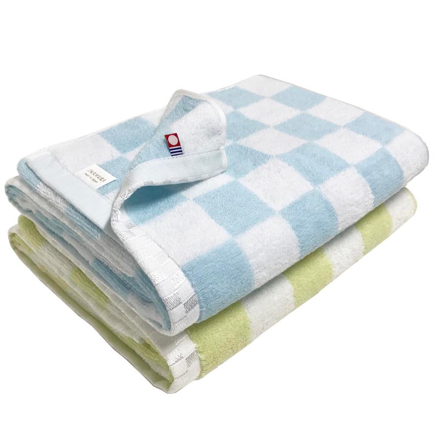 今治タオル（imabari towel） バスタオル 3枚セット パステル チェック