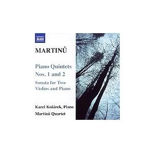 マルティヌー弦楽四重奏団 Martinu: Piano Quintets No.1 H.229/No.2 H.298/Sonata for 2 Violins & Piano H.213:Marti CD | 