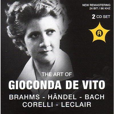 ジョコンダ・デ・ヴィート The Art of Gioconda de Vito - Brahms, Handel, J.S.Bach, etc CD | 
