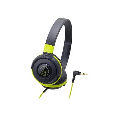 audio-technica ポータブルヘッドホン ATH-S100 Black Green Headphone/Earphone｜tower