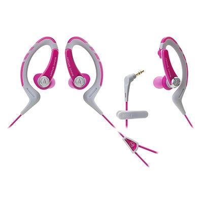 audio-technica インナーイヤーヘッドホンスポーツタイプ ATHSPORT1 Pink Headphone/Earphone｜tower