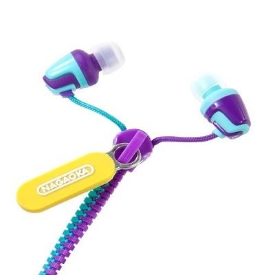 NAGAOKA ファスナーコードイヤホン P-705 Blue/Yellow Headphone/Earphone |  | 01