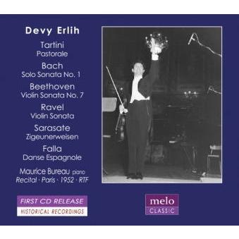 ドヴィ・エルリー Devy Erlih plays Tartini, Bach, Beethoven, Ravel, etc CD | 