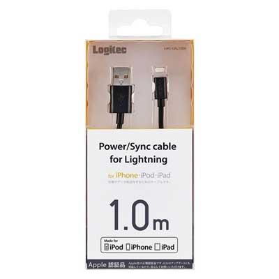 Logitec Lightning対応USBケーブル 1.0m/Black Accessories |  | 01