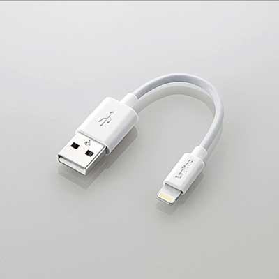 Logitec Lightning対応USBケーブル 10cm/White Accessories | 