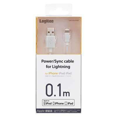 Logitec Lightning対応USBケーブル 10cm/White Accessories |  | 01