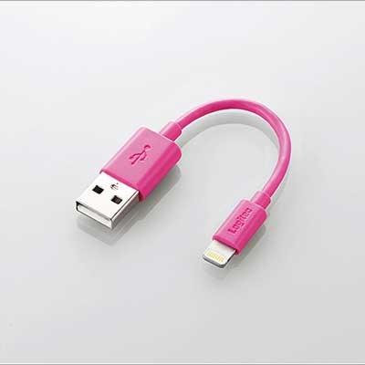 Logitec Lightning対応USBケーブル 10cm/Pink Accessories | 