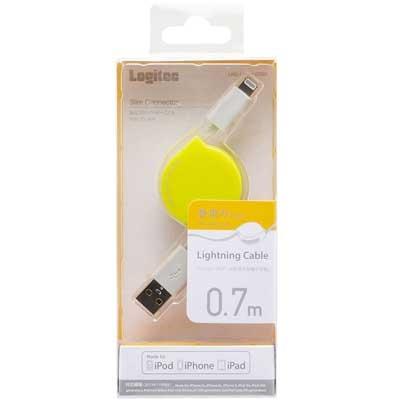 Logitec 巻取り型Lightning対応USBケーブル 70cm/Green Accessories |  | 01