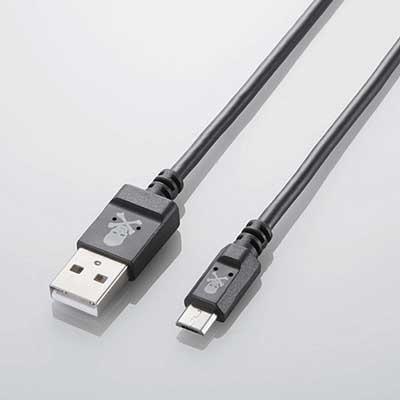 ELECOM microUSBケーブル(スリム) 1.2m/Black Accessories | 