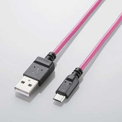 ELECOM microUSBケーブル(スリム) 1.2m/Pink Accessories | 