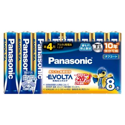 Panasonic アルカリ乾電池 エボルタ 単4形8本パック LR03EJ/8SW Accessories | 