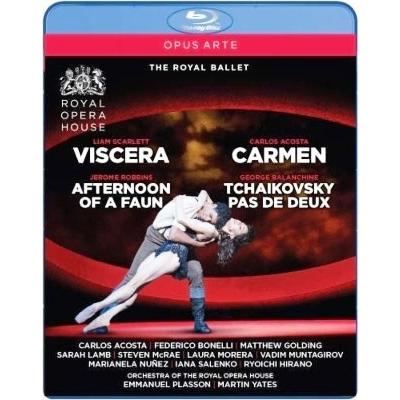 英国ロイヤル・バレエ バレエ《ヴィサラ》、《牧神の午後》、《カルメン》、《チャイコフスキーのパ・ド・ドゥ》 Blu-ray Disc | 