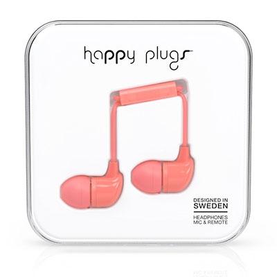 happy plugs イヤホン IN-EAR/コーラル Headphone/Earphone | 