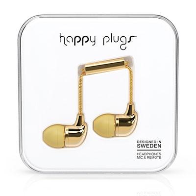 happy plugs イヤホン IN-EAR/ゴールド Headphone/Earphone | 