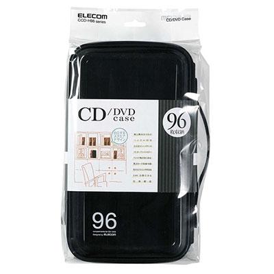 ELECOM CD/DVD用ファスナー付きケース セミハード 96枚収納/ブラック Accessories |  | 01