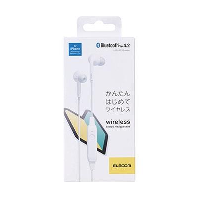 ELECOM Bluetoothイヤホン カジュアル HPC13/ホワイト Headphone/Earphone |  | 01