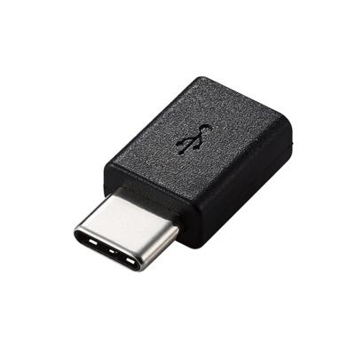 ELECOM 変換アダプタ USB(microBメス)-USB(Cオス)/ブラック Accessories | 