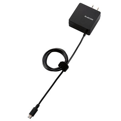 ELECOM micro-Bケーブル一体型AC充電器1.8A(1.0m)/ブラック Accessories | 