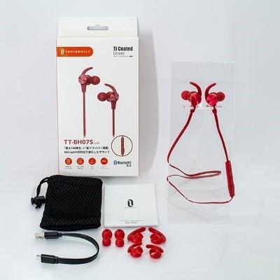 TAO TRONICS ワイヤレスイヤホン TT-BH07S/レッド Headphone/Earphone｜tower｜02