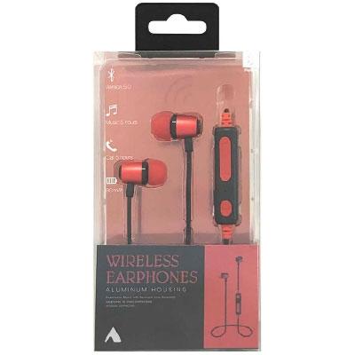 ALPEX ワイヤレスイヤホン BTE-A1000/レッド Headphone/Earphone