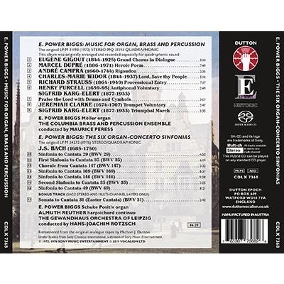 パワー・ビッグズ J.S.Bach: The Six Organ-Concerto Sinfonias/R. Strauss, Widor, Karg-Elert etc.: Music for Organ SACD Hybrid |  | 01