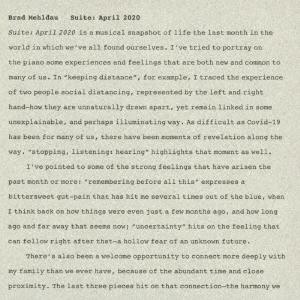 Brad Mehldau 組曲:2020年4月 CD｜tower