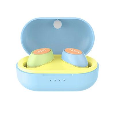 NAGAOKA LUSVY パステル完全ワイヤレスイヤホン/ブルーイエロー Headphone/Earphone |  | 01