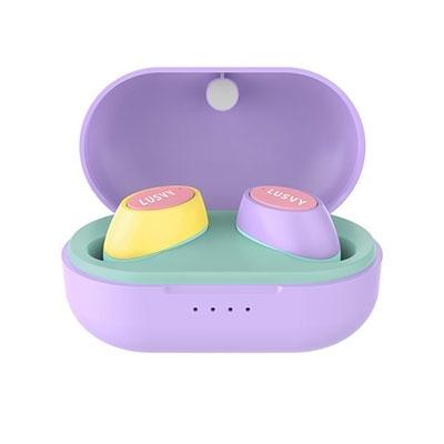 NAGAOKA LUSVY パステル完全ワイヤレスイヤホン/パープルブルー Headphone/Earphone |  | 01