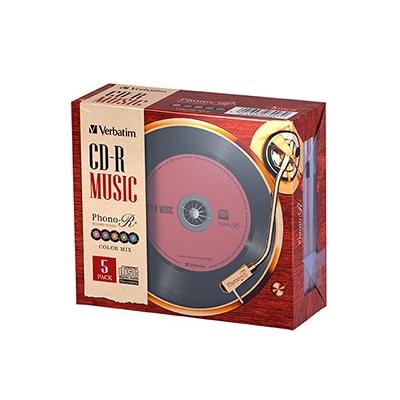 CD-R 音楽用 79.57分 24倍速 5枚組 Blank Media | 