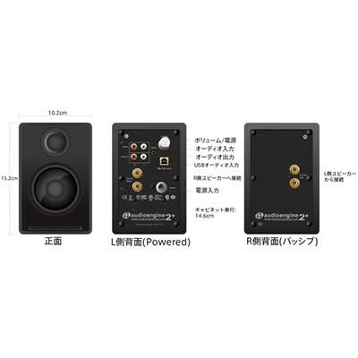 Audioengine 超小型 Bluetooth パワードスピーカー A2+(2台セット)/Red Accessories |  | 01