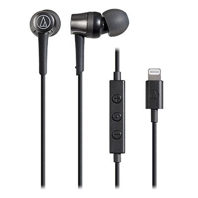 audio-Technica Lightning用 マイク付きイヤホン ATH-CKD3Li/Black Headphone/Earphone |  | 01