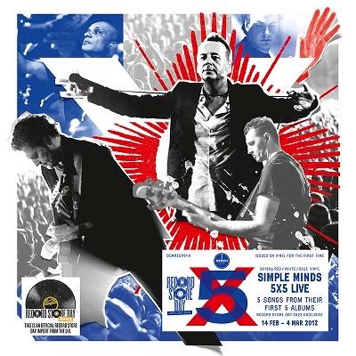 Simple Minds 5 X 5 Live＜Red, White & Blue Colored Vinyl＞ LP | 