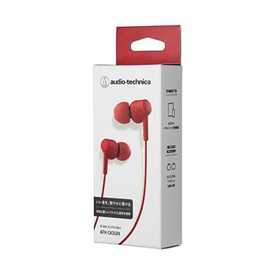 audio-technica インナーイヤホン ATH-CK350X レッド Headphone/Earphone |  | 01