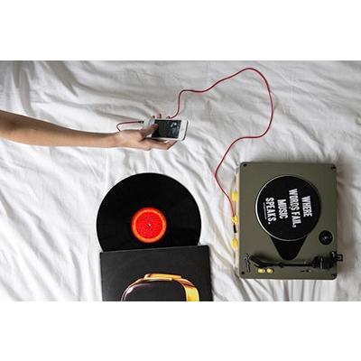 BRAD RETRO RECORD PLAYER/GRAY Accessories |  | 08