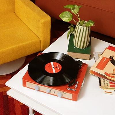 BRAD RETRO RECORD PLAYER/TANGERINE Accessories |  | 02