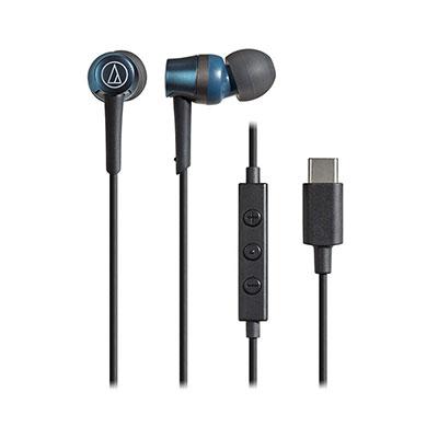 audio-technica USB Type-C用 マイク付きイヤホン ATH-CKD3C/Blue Headphone/Earphone | 