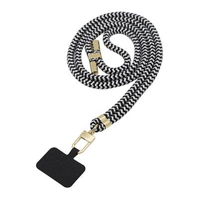 Melia スマートフォン用ショルダーストラップ ホワイト&ブラック Accessories | 