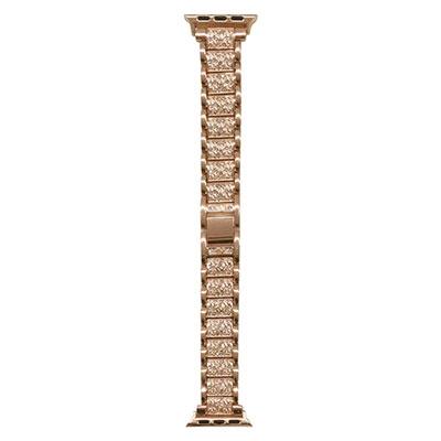 Melia Apple Watch ストーン付きメタルバンド 41/40/38mm ローズゴールド Accessories | 