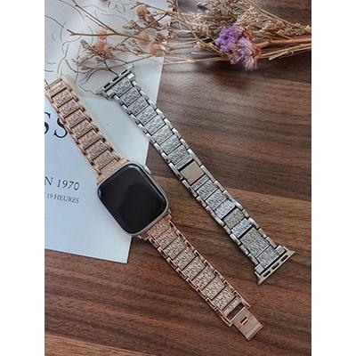 Melia Apple Watch ストーン付きメタルバンド 41/40/38mm ローズゴールド Accessories |  | 03