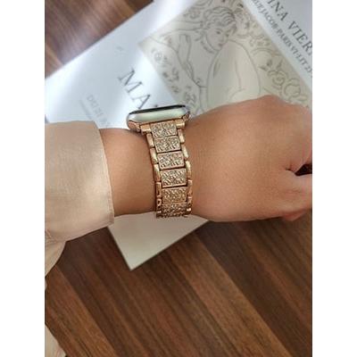 Melia Apple Watch ストーン付きメタルバンド 41/40/38mm ローズゴールド Accessories |  | 04