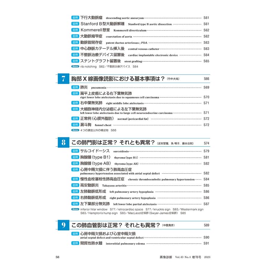芦澤和人 画像診断2023年増刊号Vol.43 No.4 胸部X線診断再入門 -症例から学ぶ読影法- Book |  | 04