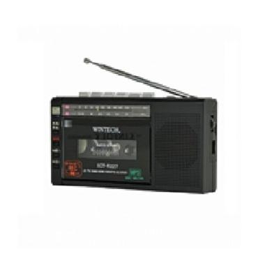 WINTECH MicroSD/USB録音対応モノラルラジカセ SCT-R227 ブラック